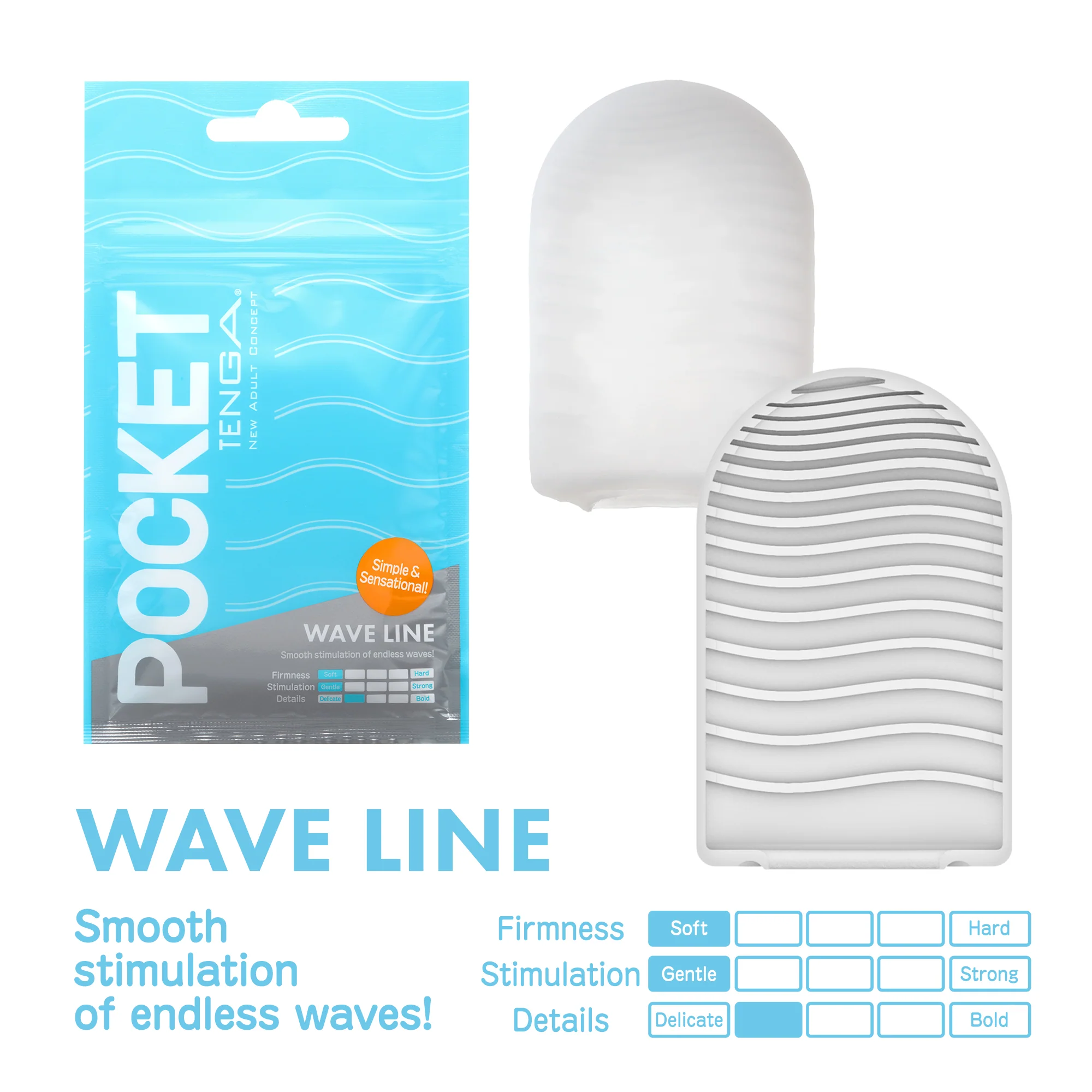 POCKET TENGA Wave Line - Image 2