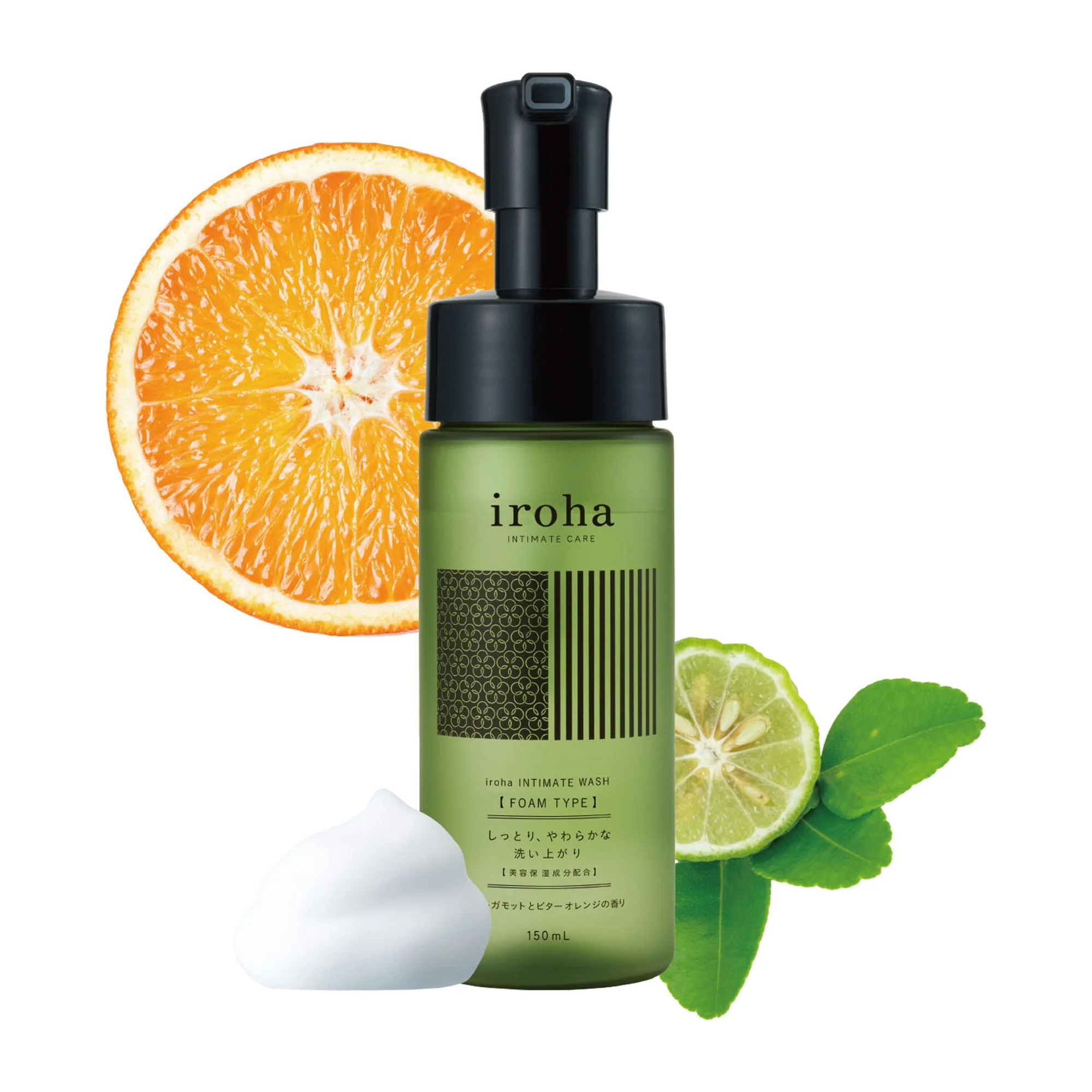 iroha INTIMATE WASH [FOAM TYPE] Bergamot and Bitter Orange - Image 5